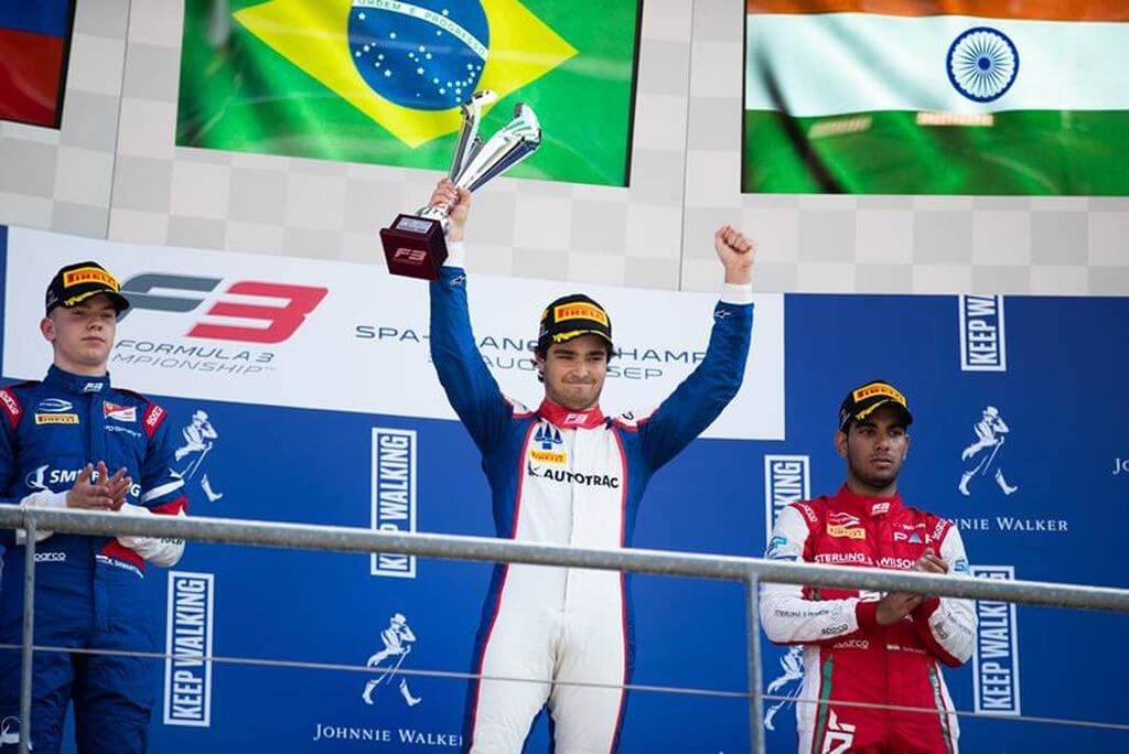 Pedro Piquet conquista pódio na Fórmula 3